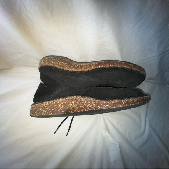 Birkenstock Black Oxfords with Cork Sole size 43 main image 6